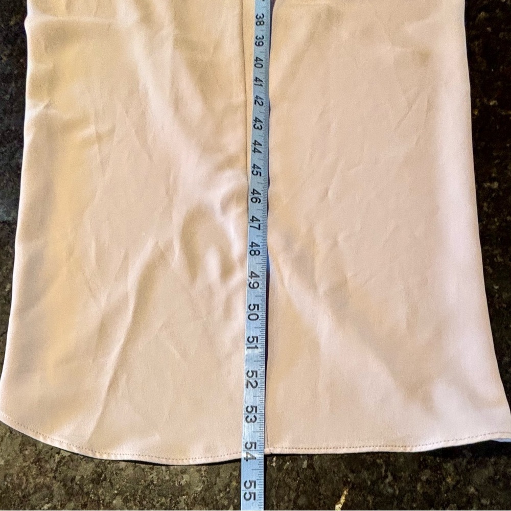 Shona Joy Core High Neck Tulip Ruched Dress in Oyster Size 6 - Picture 12 of 14